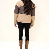 Frostline puffer jacket tan