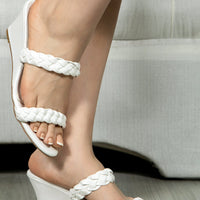 Tino Wedge Heel White