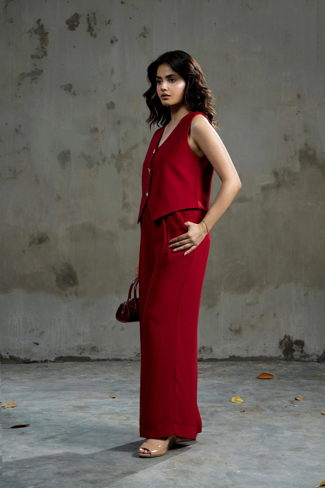 Lady Loud Tailored Trouser Red