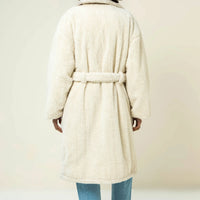 kris Teddy Coat White