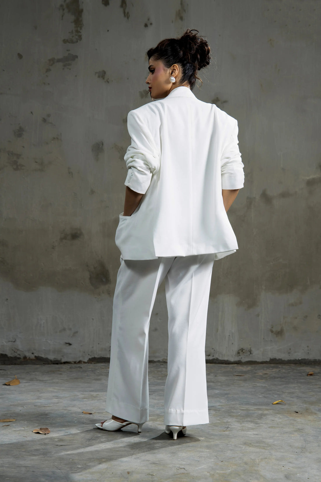 Boss Babe Oversized Blazer White