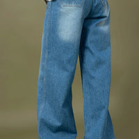 BlueEclipse High-Rise Denim Pants