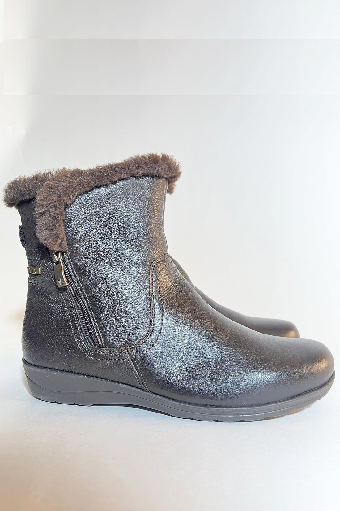 Brussels Glide fur boots Brown