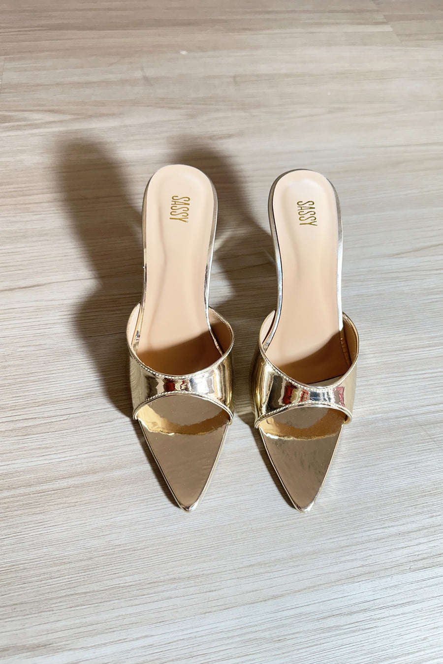 Muse Pointy Heel Gold