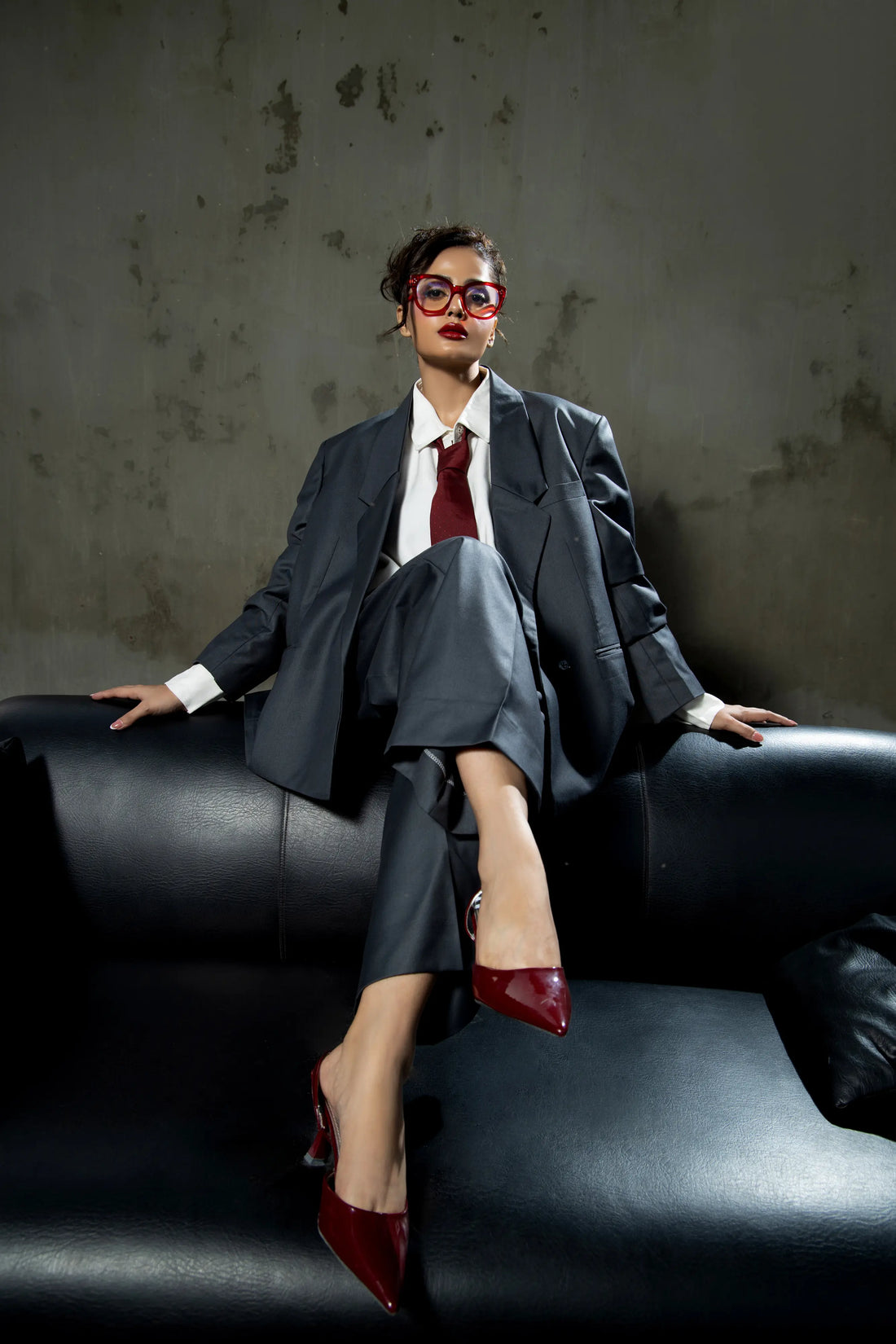 Boss Babe Oversized Blazer Grey