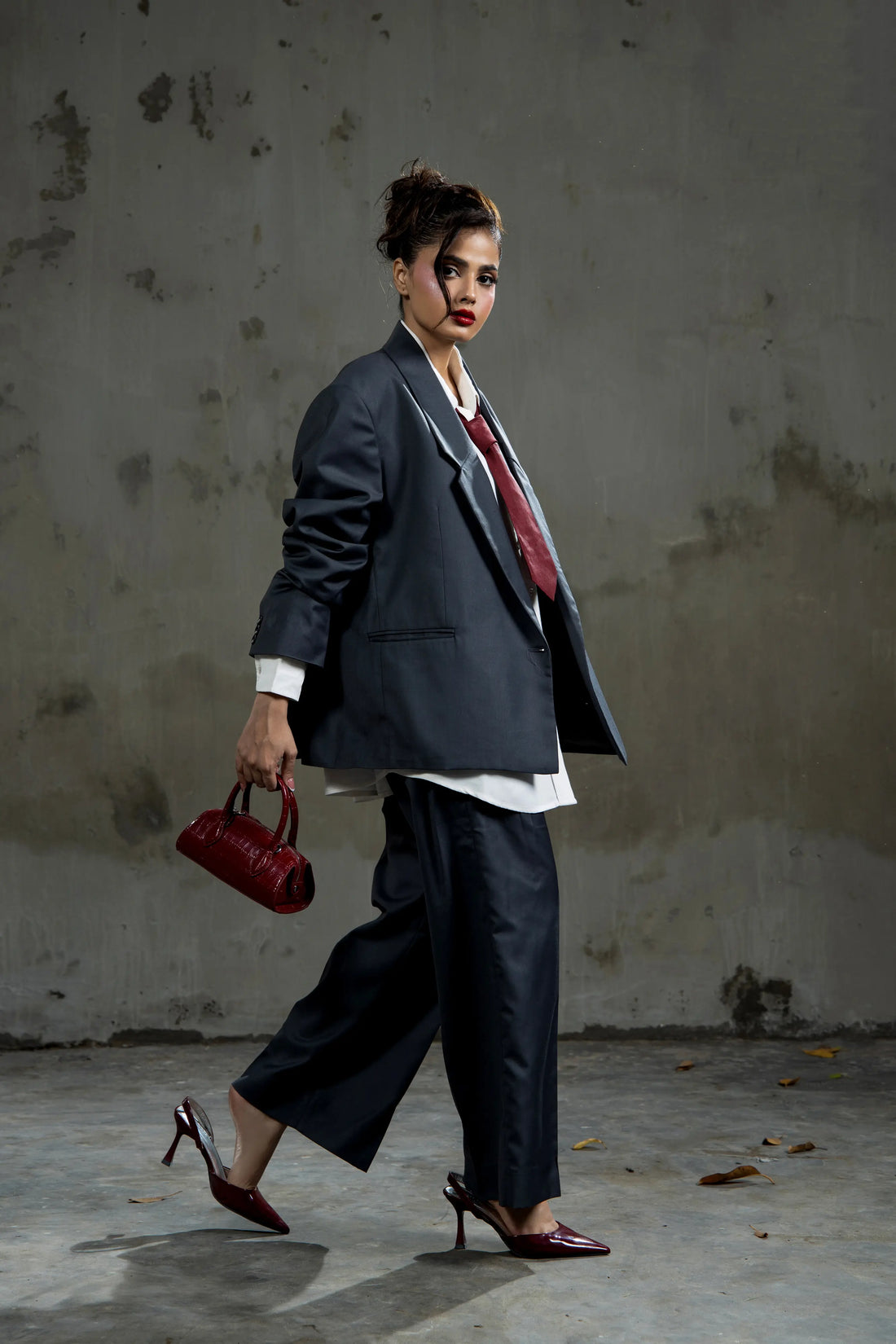 Boss Babe Tailored Trouser  Grey