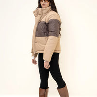 Frostline puffer jacket tan