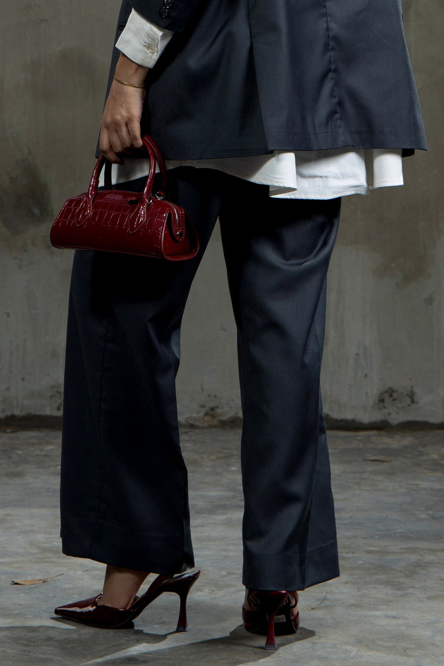 Boss Babe Tailored Trouser  Grey