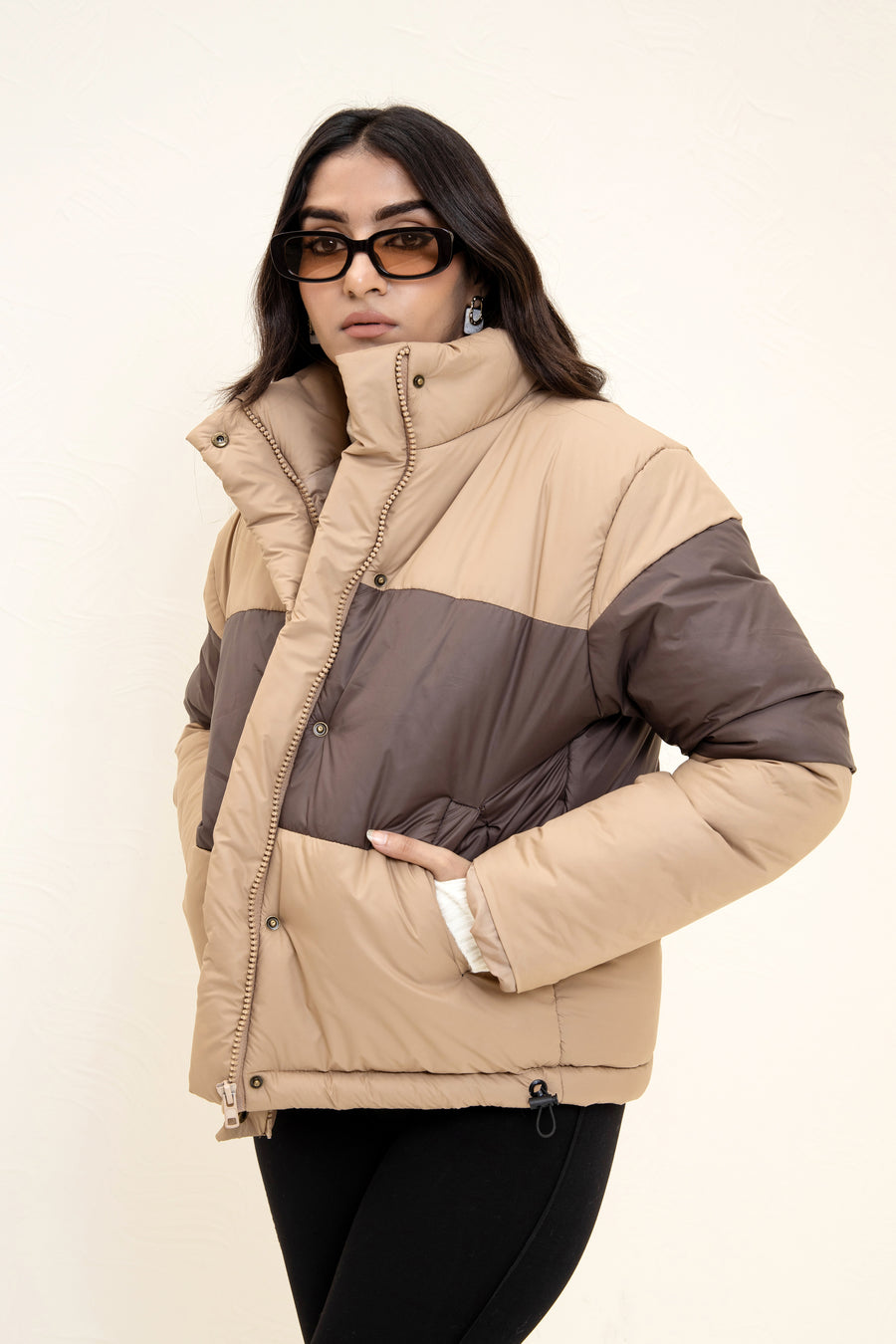 Frostline puffer jacket tan