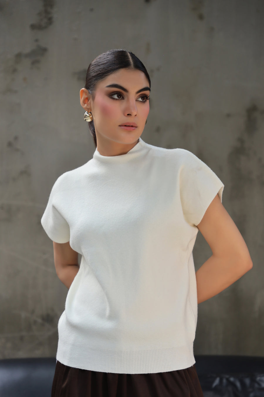 Willow Sweater Top Pure White