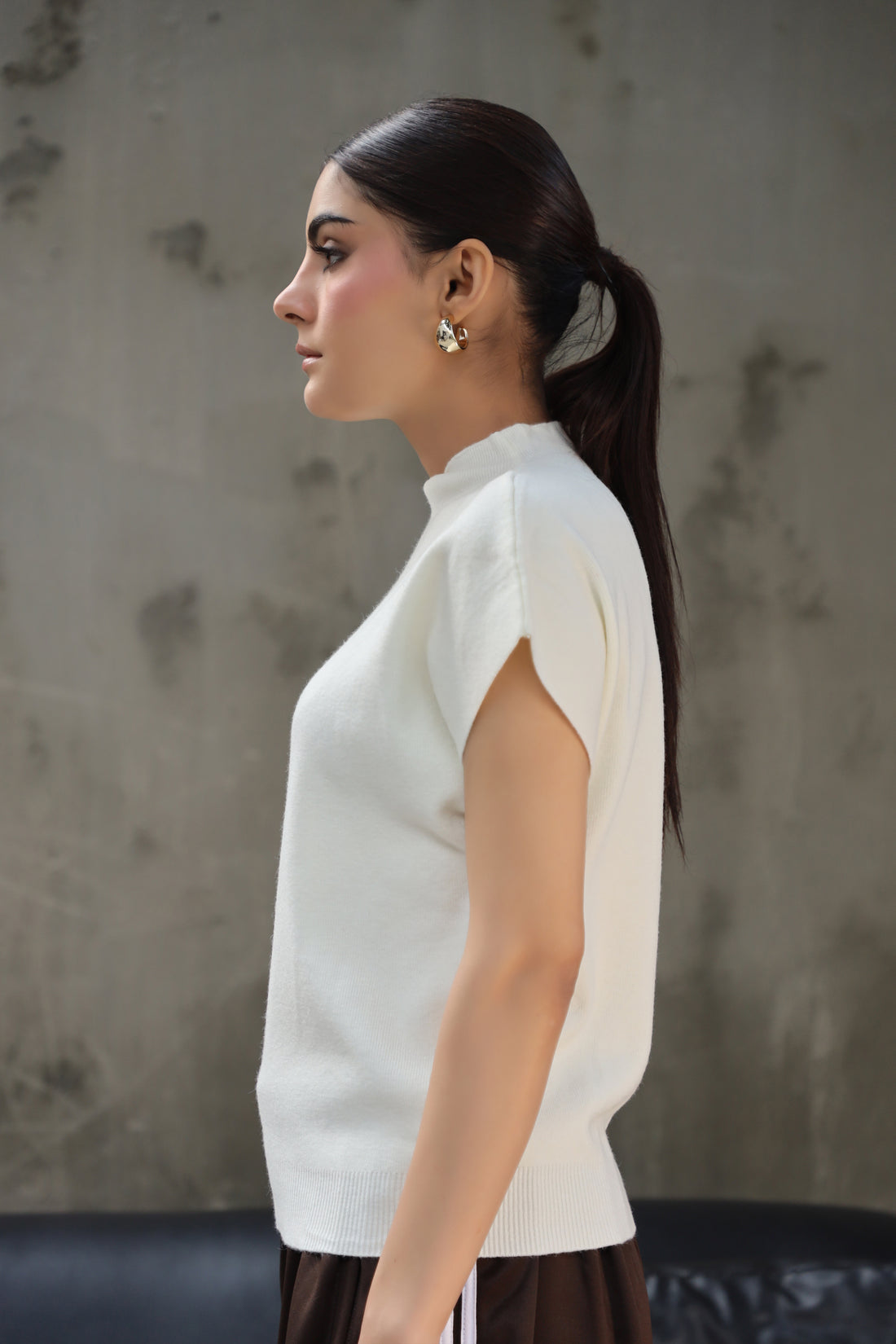 Willow Sweater Top Pure White