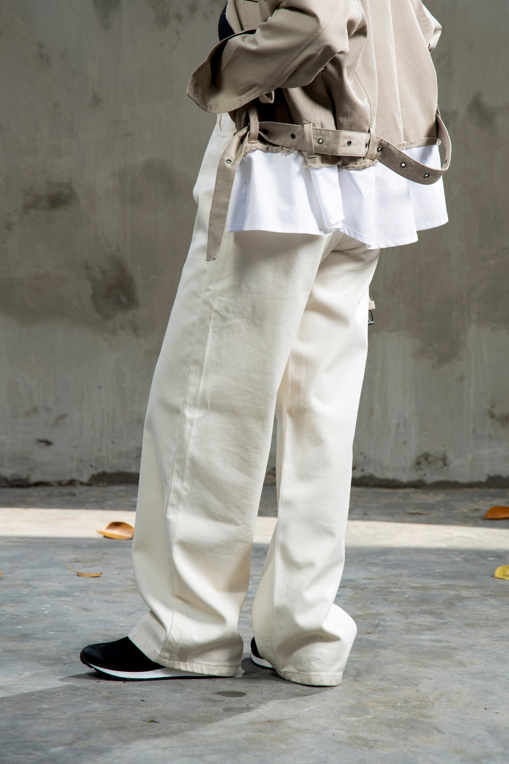 Kinsley Denim Pants Pearl White