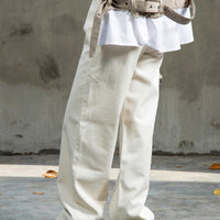 Kinsley Denim Pants Pearl White