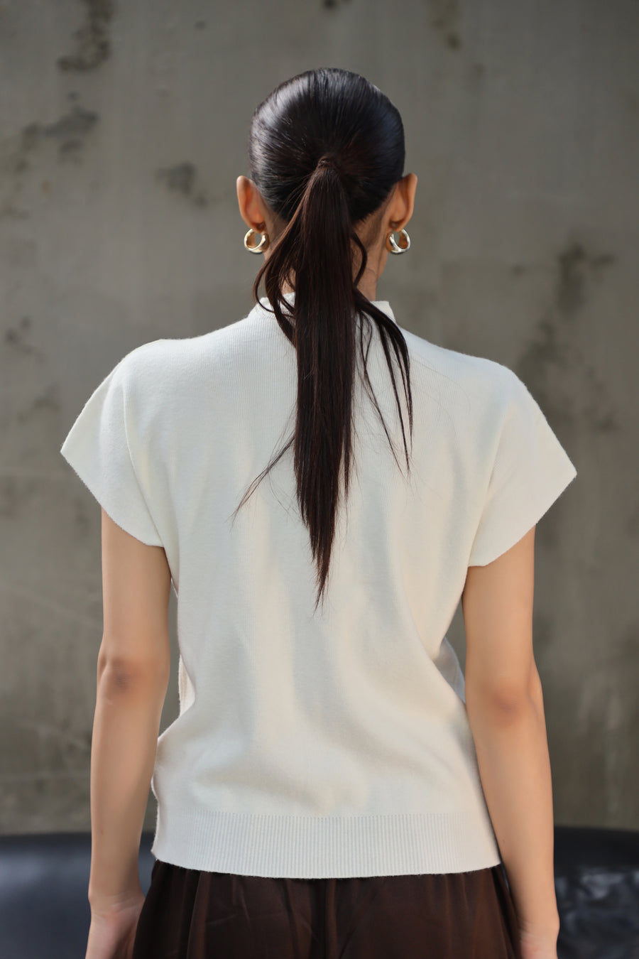 Willow Sweater Top Pure White