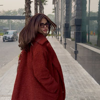 Vienna Teddy Coat Rust