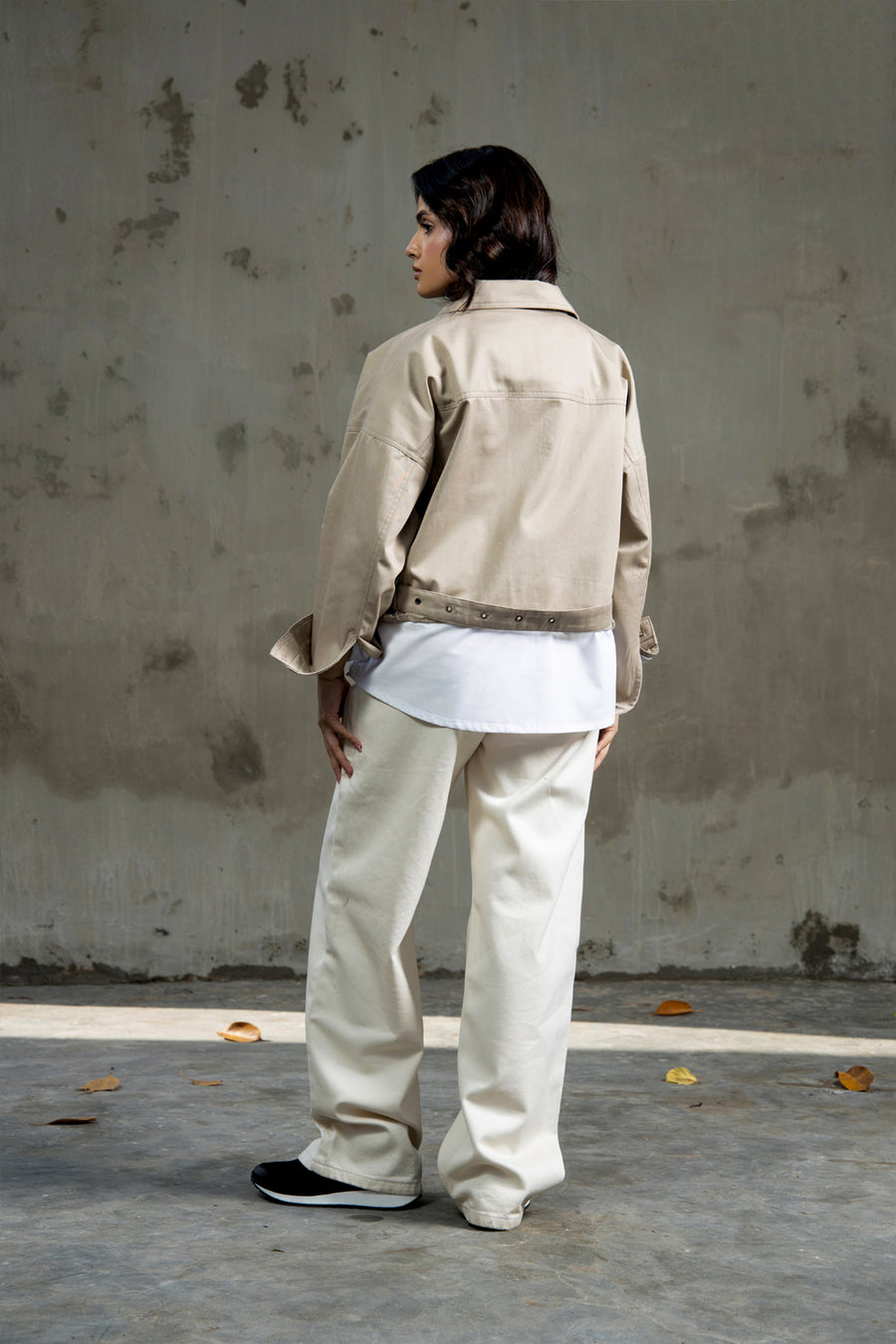 Kinsley Denim Pants Pearl White