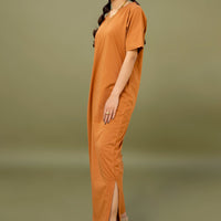 Kaira Shirt Dress Orange