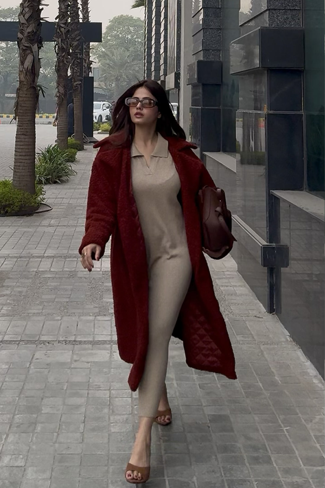 Vienna Teddy Coat Rust