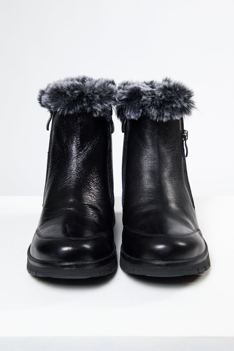 Brussels Glide fur boots Grey ( 10 DAYS DELIVERY)