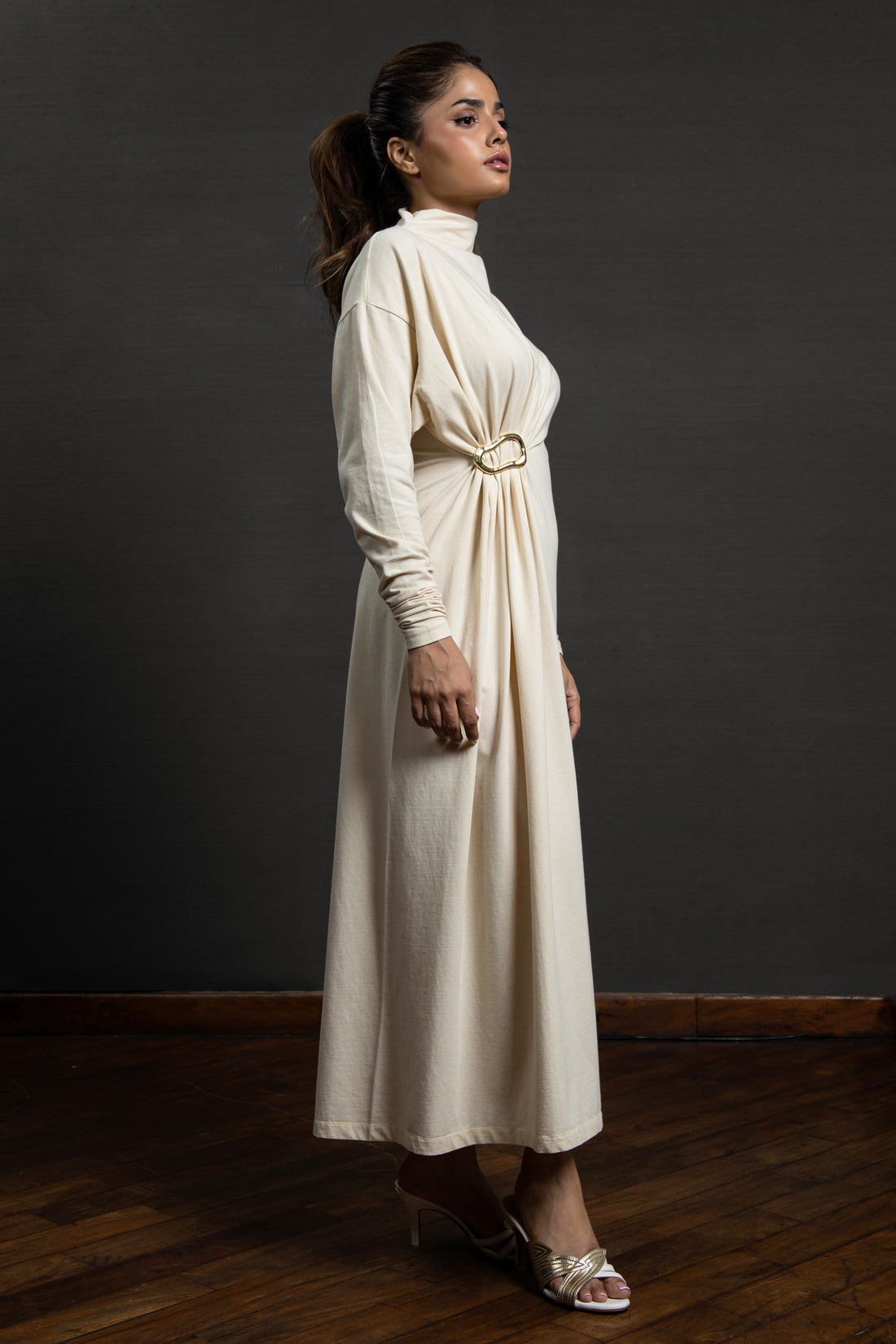 Kimora Long dress Cream