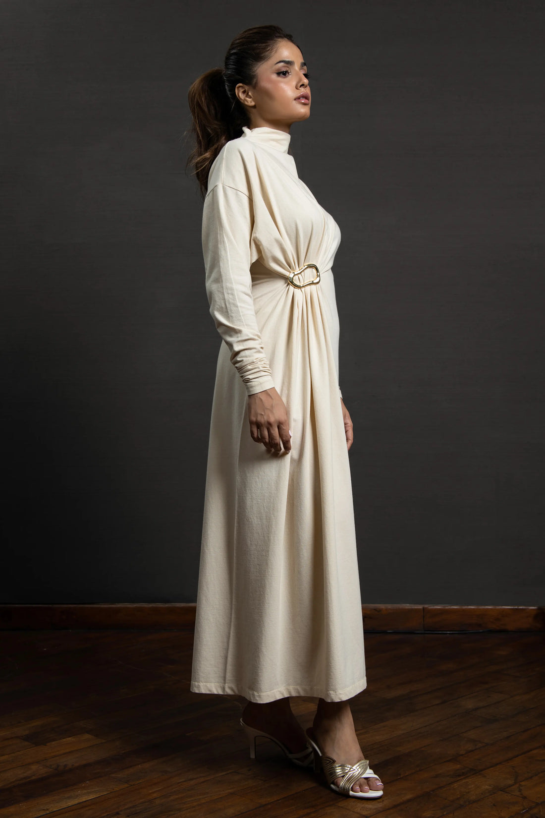 Kimora Long dress Cream