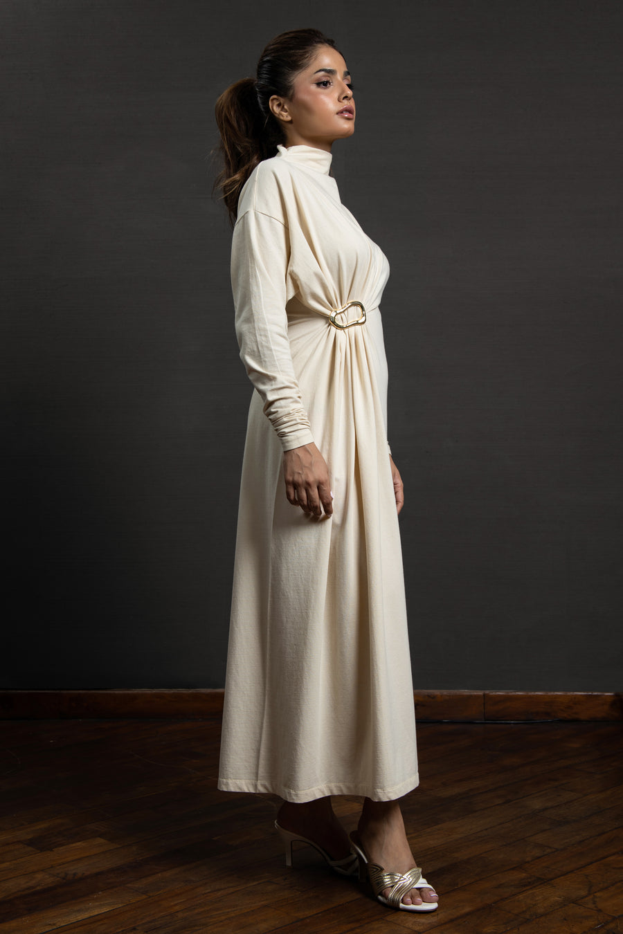 Kimora Long dress Cream