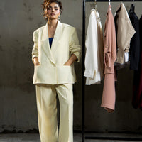 Boss Babe Tailored Trouser  Butter Yellow