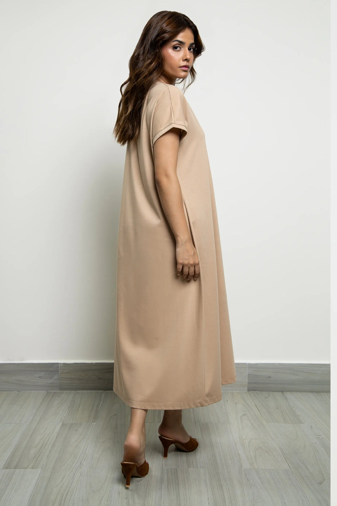 Rhode long shirt dress Beige