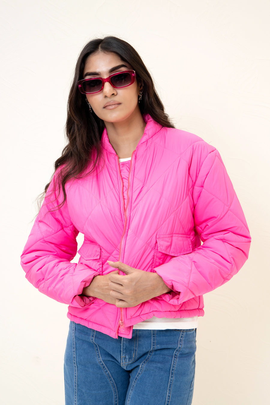 Kendal Puffer Jacket Hot Pink