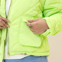 Kendal Puffer Jacket Lime