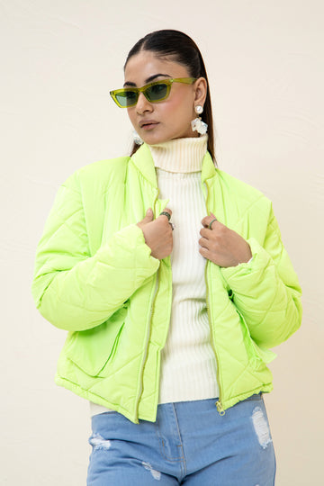 Kendal Puffer Jacket Lime