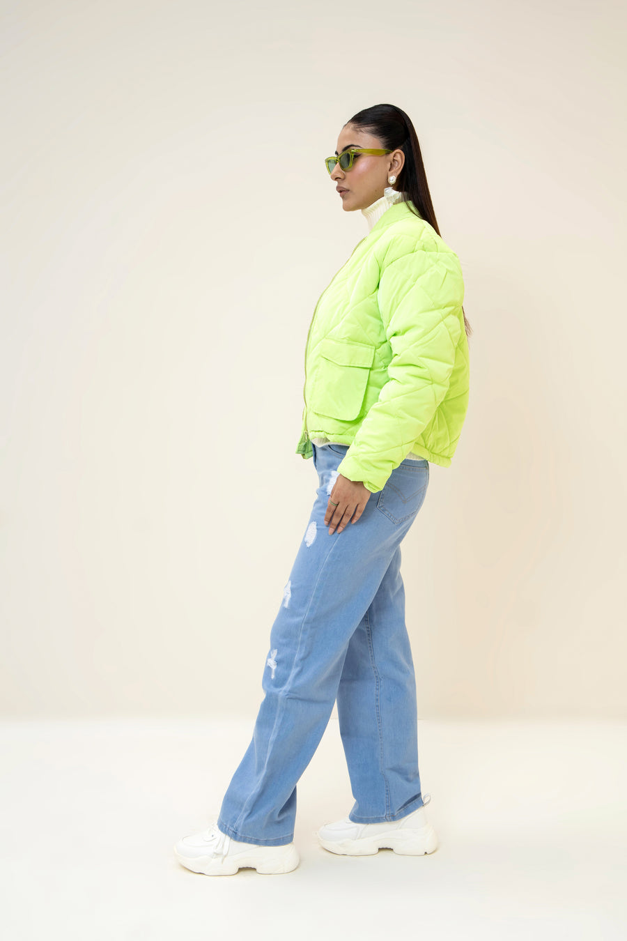 Kendal Puffer Jacket Lime