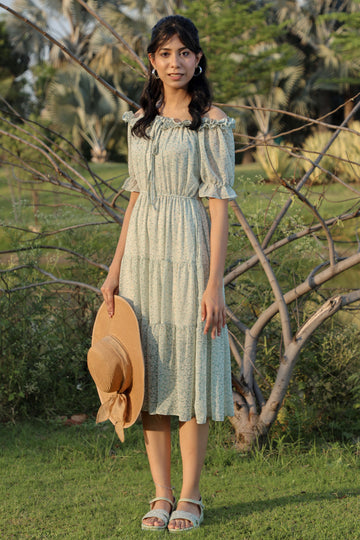 ROSY Off-Shoulder Mint
