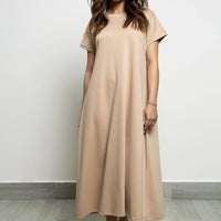 Rhode long shirt dress Beige