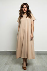 Rhode long shirt dress Beige