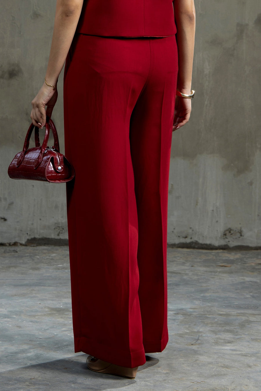 Lady Loud Tailored Trouser Red
