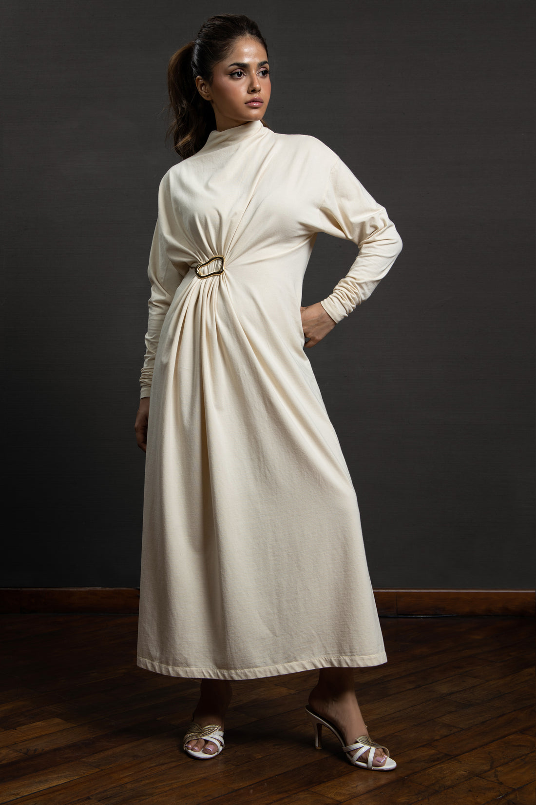 Kimora Long dress Cream