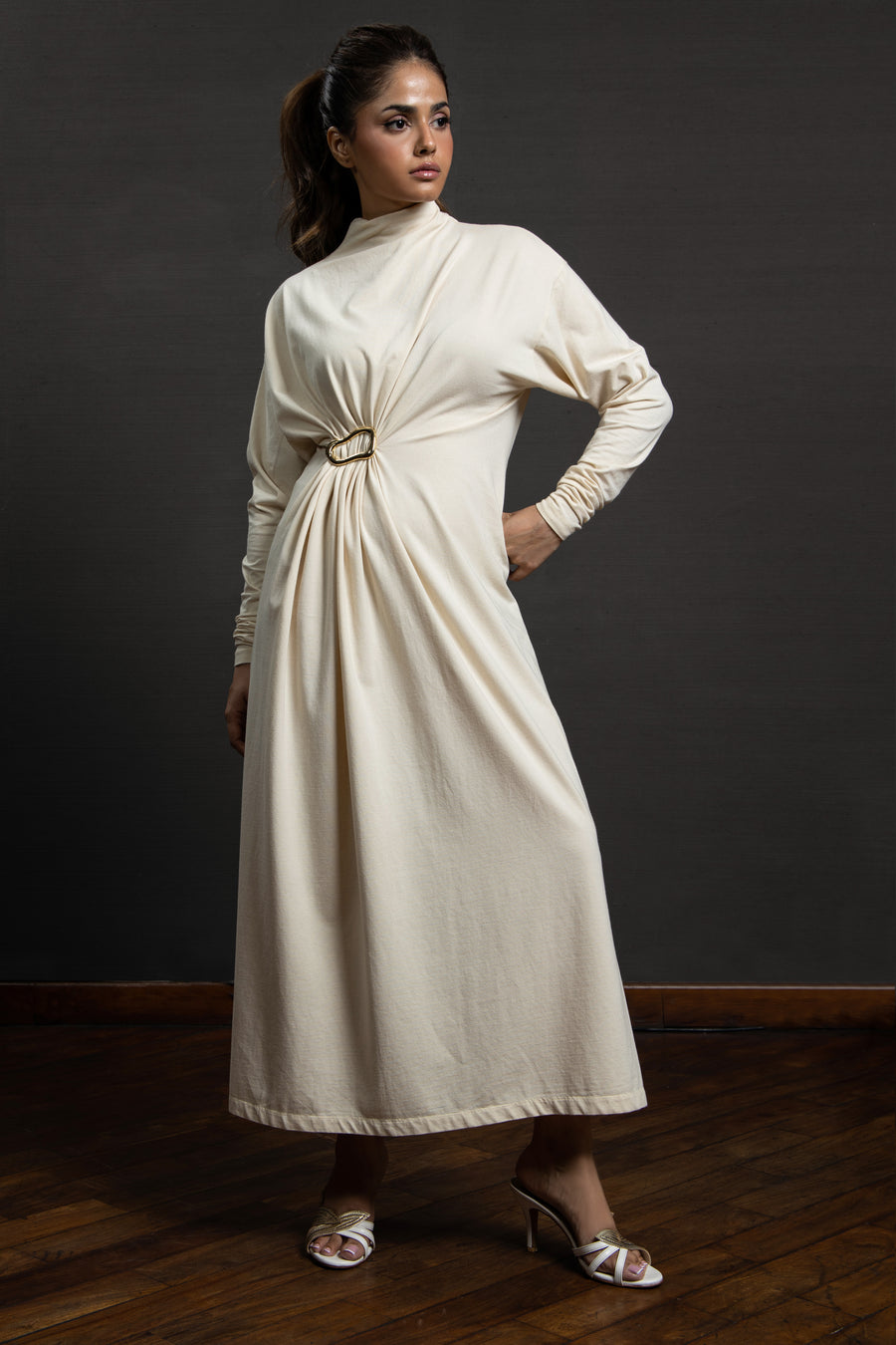 Kimora Long dress Cream