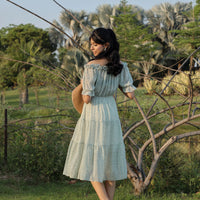 ROSY Off-Shoulder Mint