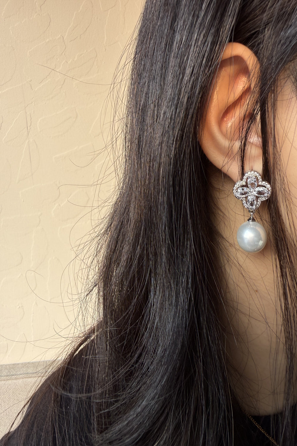 Flora Pearl Drop Earrings