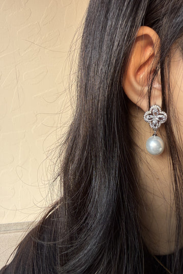 Flora Pearl Drop Earrings