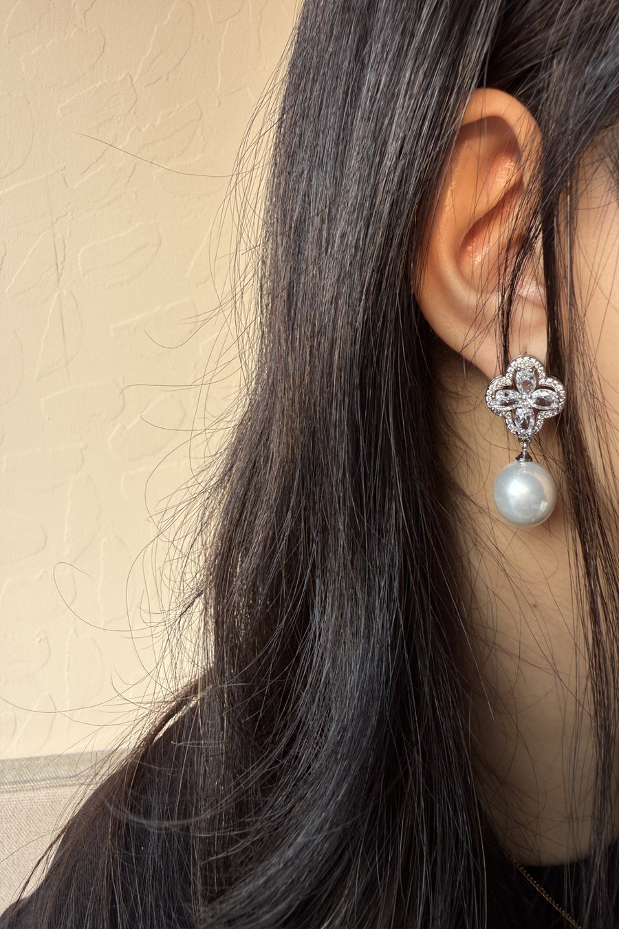 Flora Pearl Drop Earrings