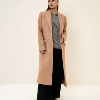 Amelie Long Coat  camel