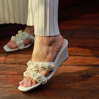 Oyster Wedge Heel