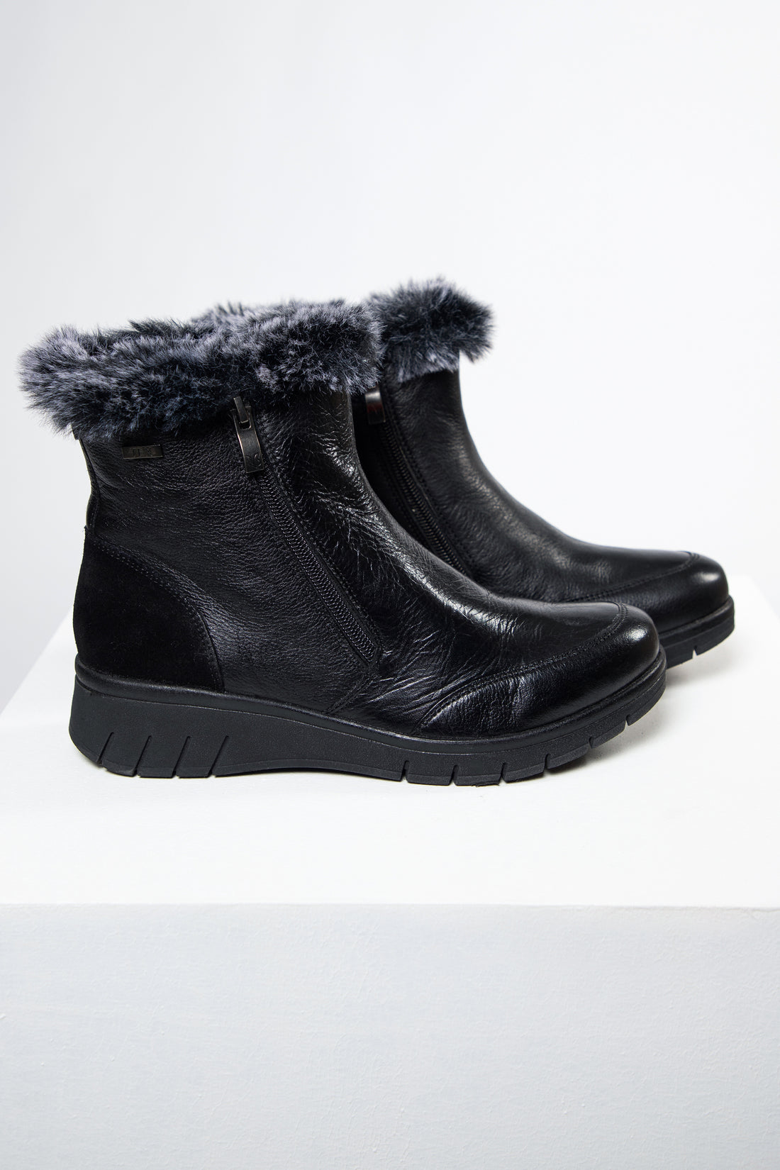 Brussels Glide fur boots Grey ( 10 DAYS DELIVERY)