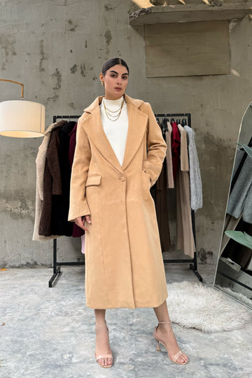 Levante Long Coat Camel