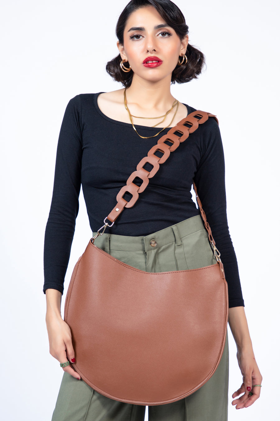 Monolink Shoulder Bag Tan