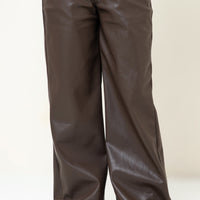 Posh Neo Leather pants Brown