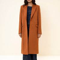 Amelie Long Coat Rust