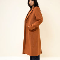 Amelie Long Coat Rust